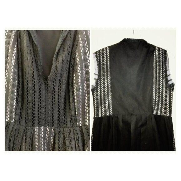 Philosophy di Alberta Ferretti Dress cotton lace dress, Black, Size 10 - Picture 4 of 8